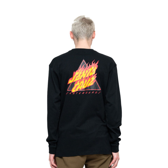 Santa Cruz Ανδρική μακρυμάνικη μπλούζα Flamed Not A Dot L/S T-Shirt